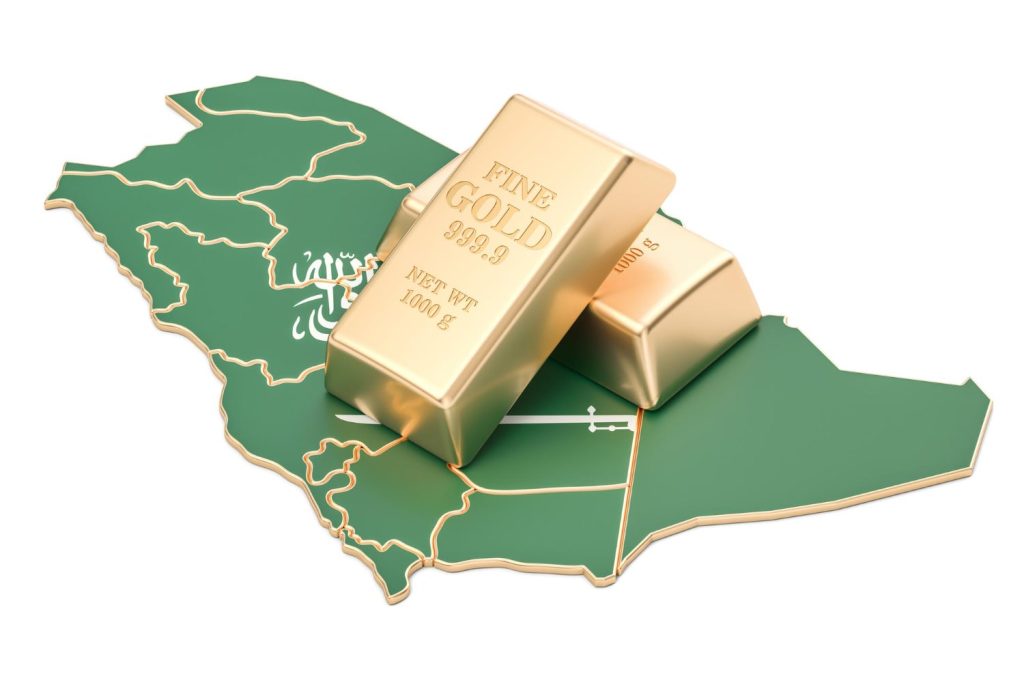 saudi arabia gold price map